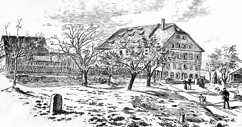 Stuttgart, Der Wei?enhof 1890